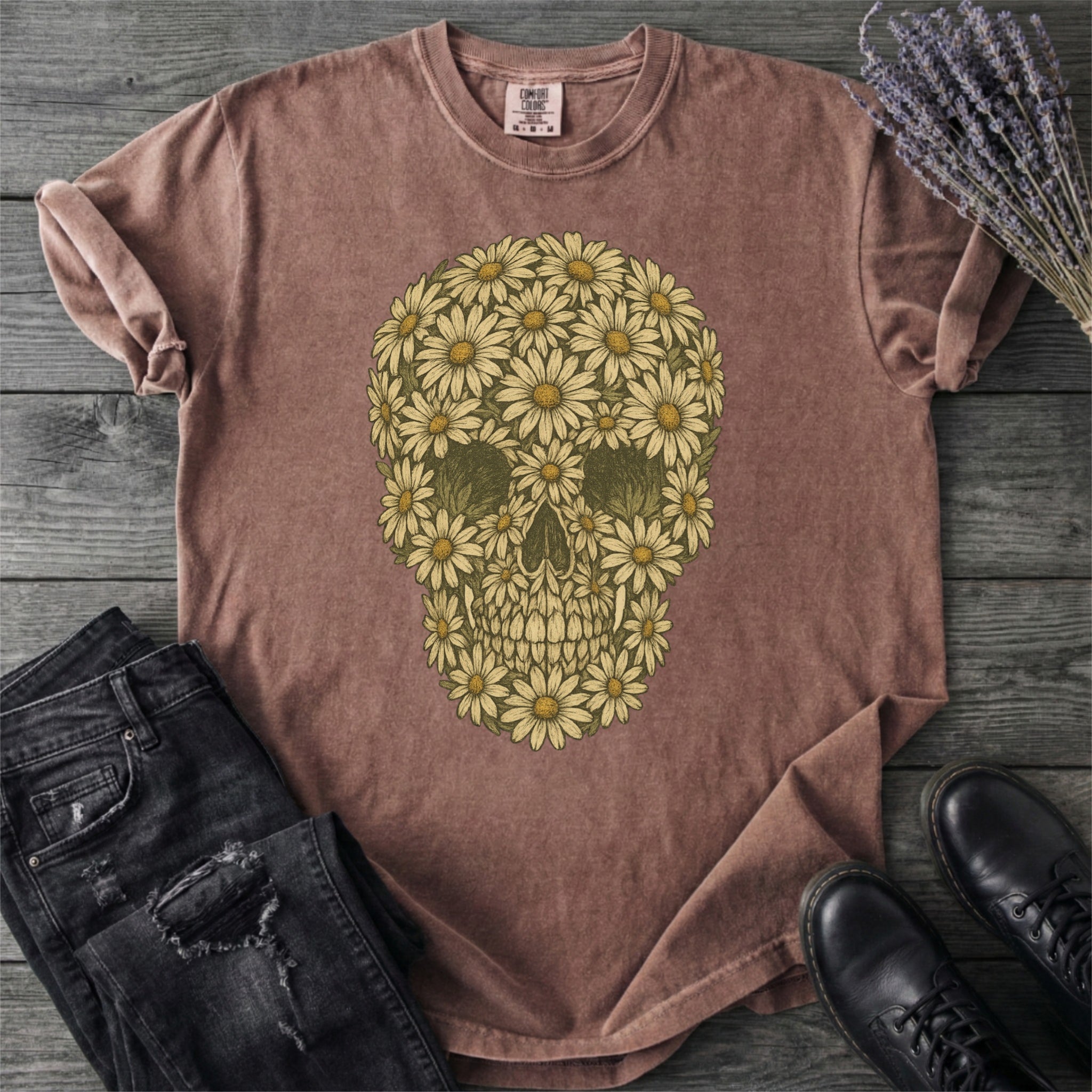 Daisy Skull T-Shirt