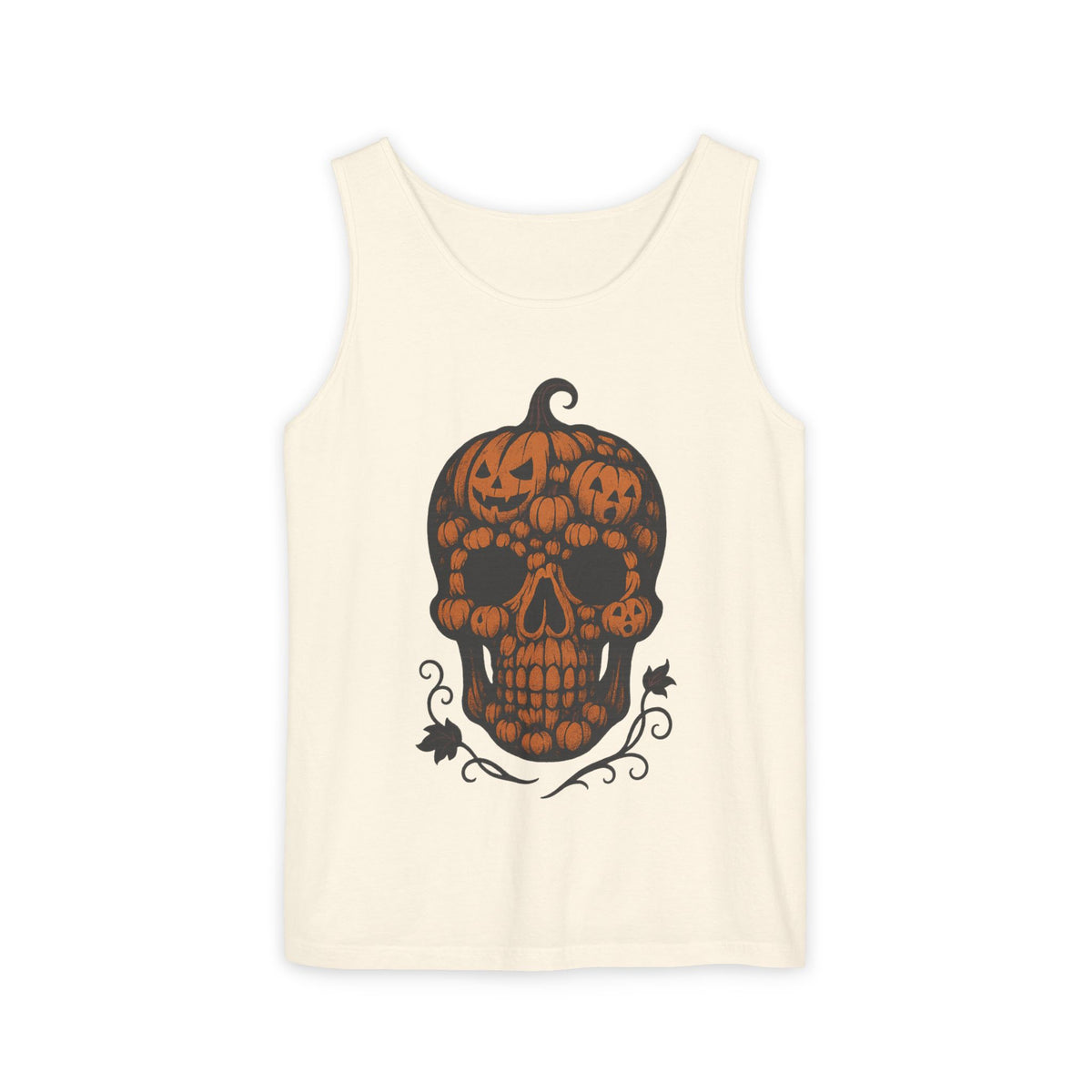 Pumpkin Skull Tank Top