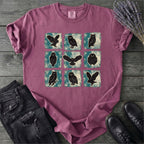 Grunge Owl Grid T-Shirt