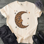 Leopard Print Crescent Moon T-Shirt