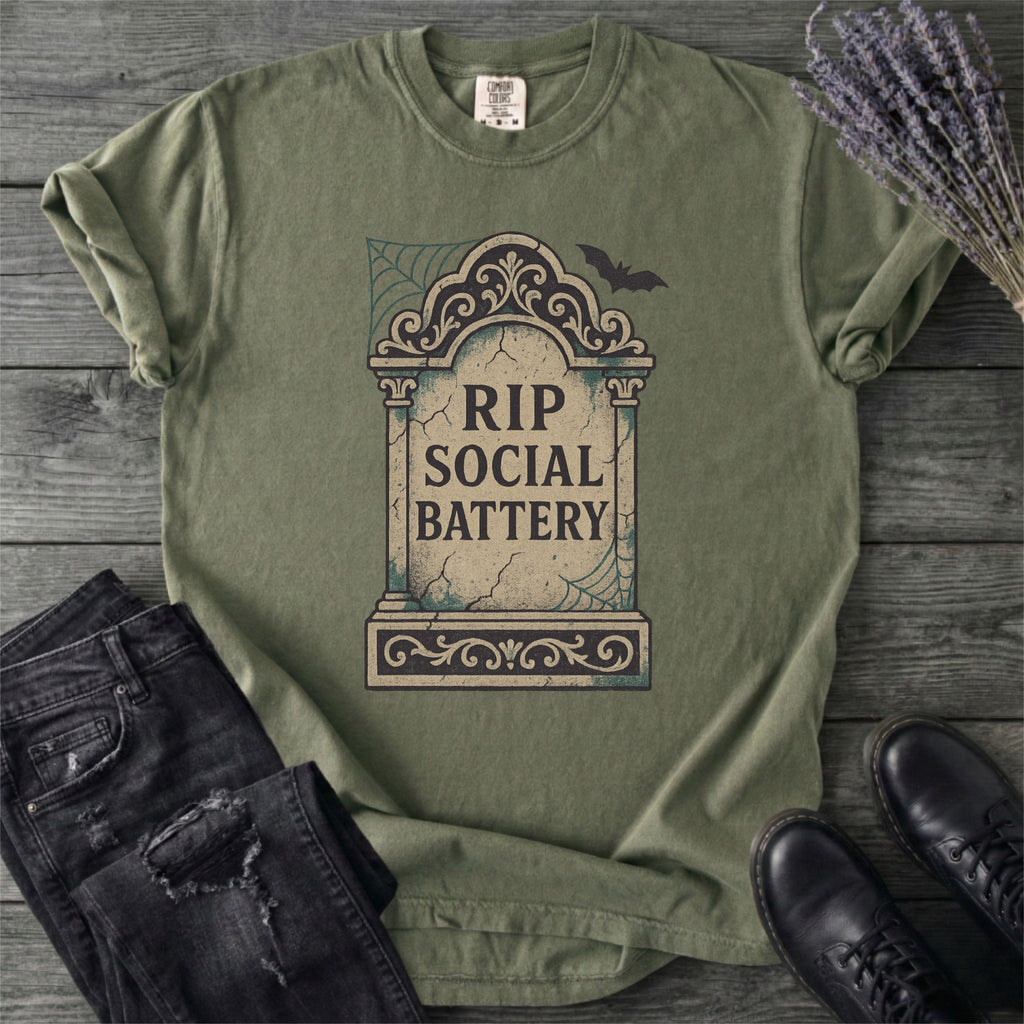 RIP Social Battery T-Shirt