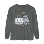 Raccoon And Pumpkin Long Sleeve T-Shirt