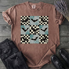 Distressed Bat Grid T-Shirt