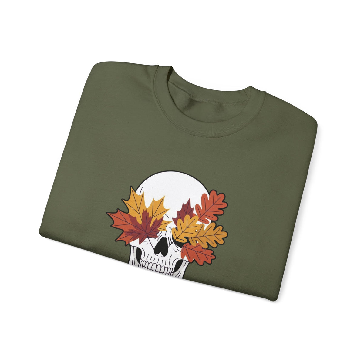 Fall Leaf Skull Sweatshirt
