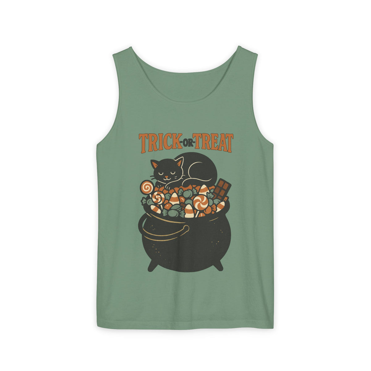 Trick Or Treat Candy Cauldron Tank Top