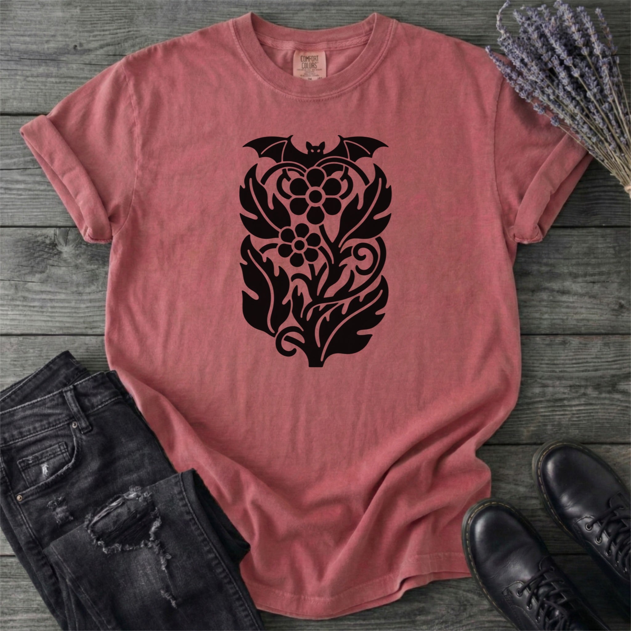 Bat Night Garden T-Shirt