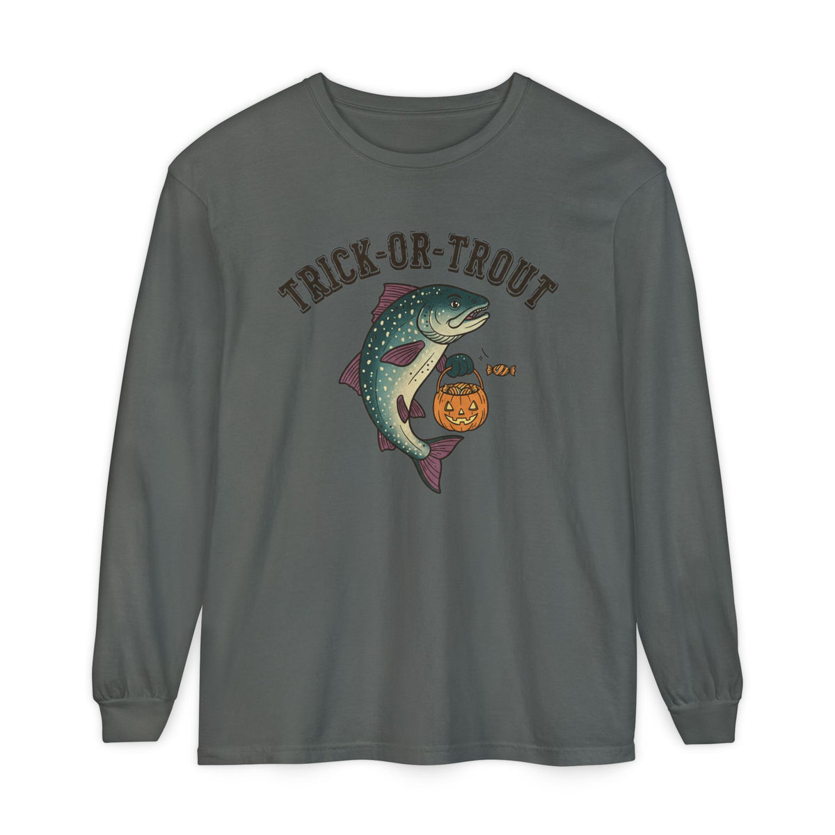 Trick Or Trout Long Sleeve T-Shirt