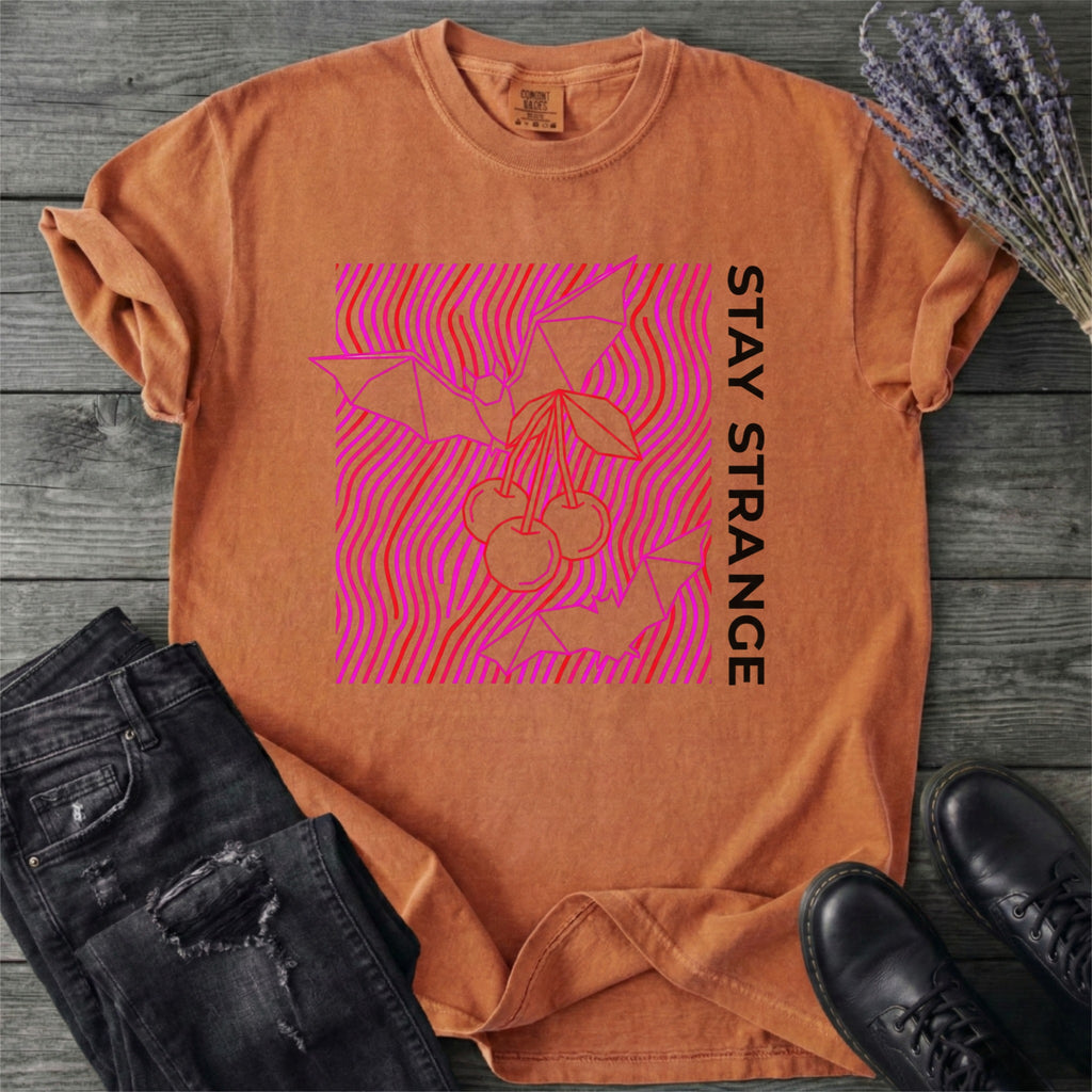 Stay Strange Bats And Cherries T-Shirt