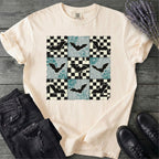 Distressed Bat Grid T-Shirt