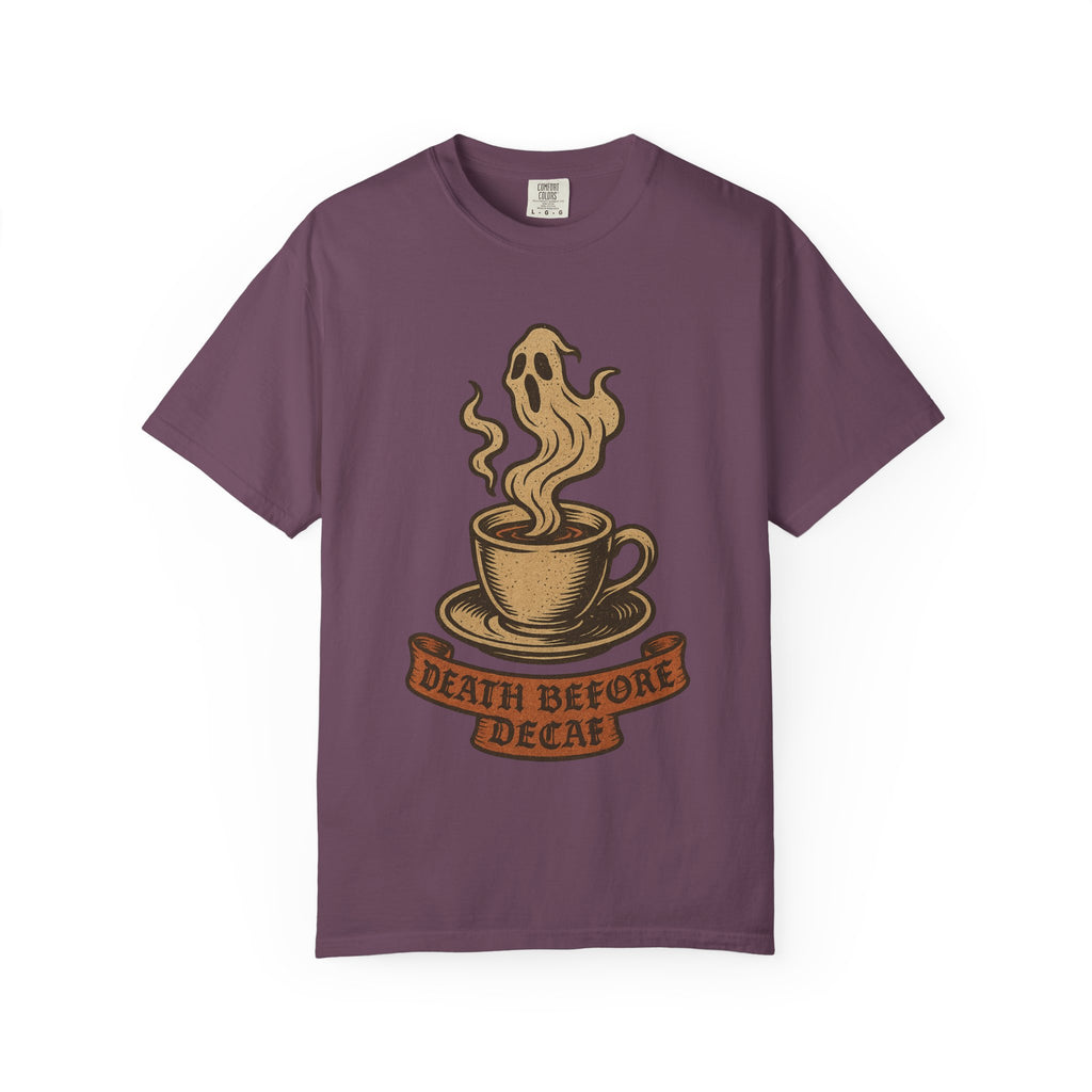Death Before Decaf Ghost T-Shirt