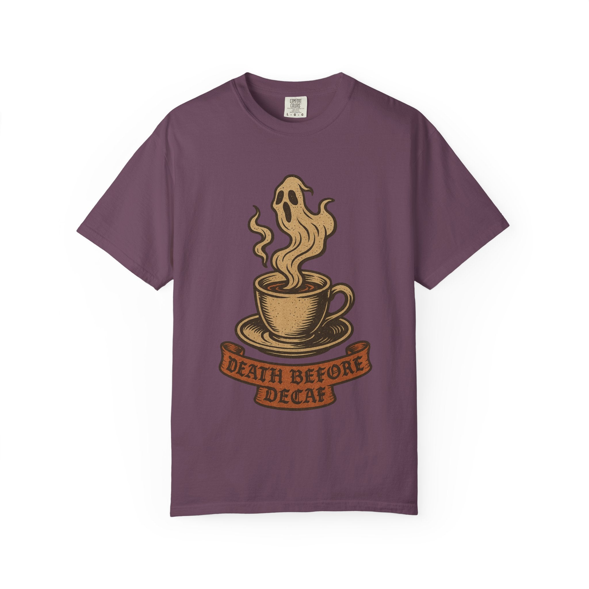 Death Before Decaf Ghost T-Shirt