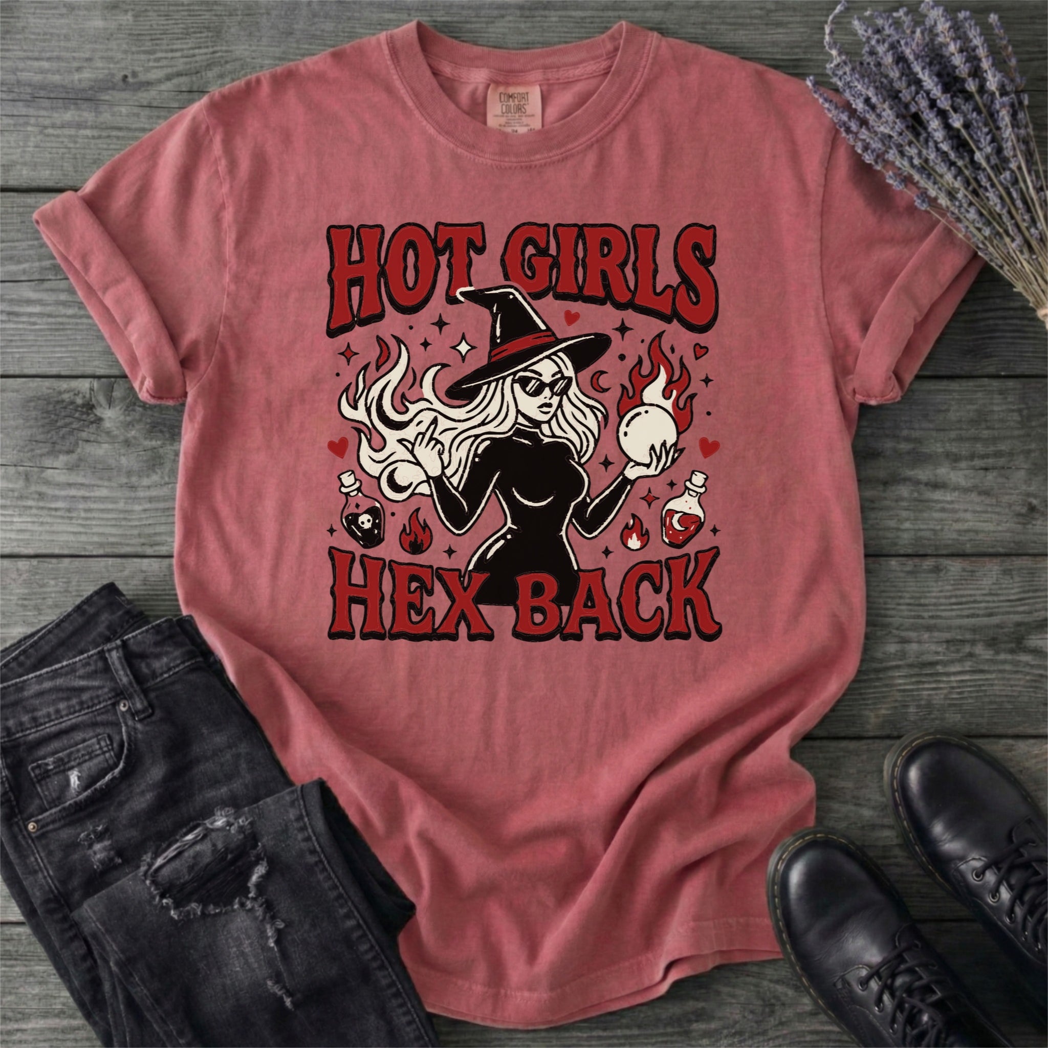 Hot Girls Hex Back T-Shirt