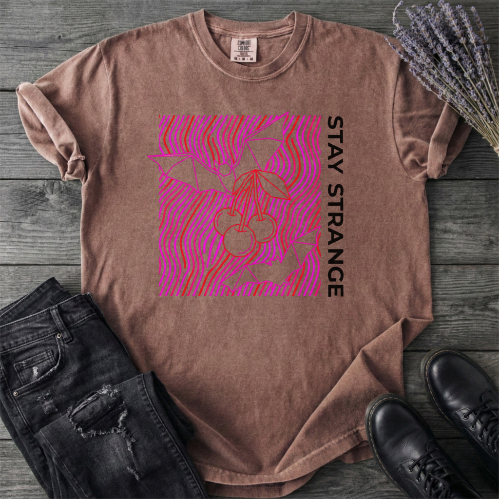 Stay Strange Bats And Cherries T-Shirt