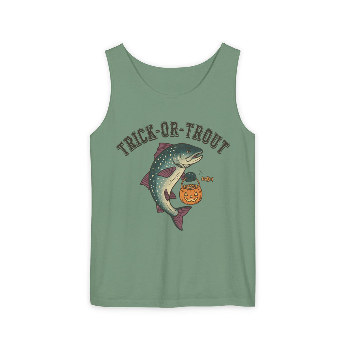 Trick Or Trout Tank Top