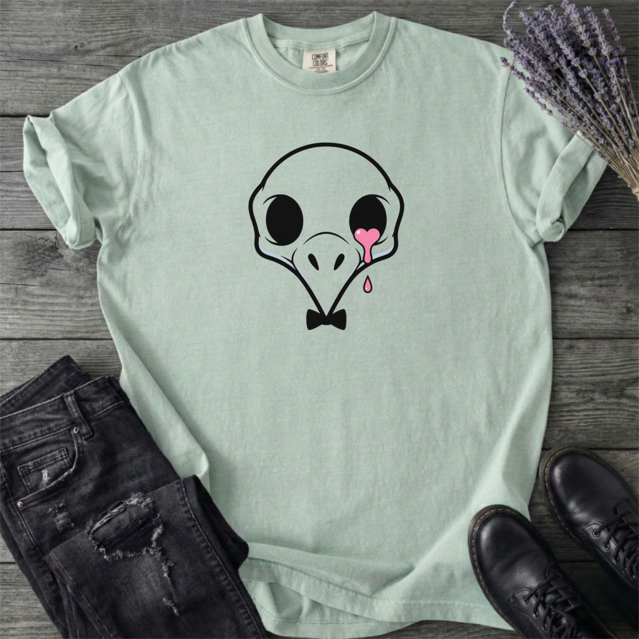 Crying Raven Skull T-Shirt