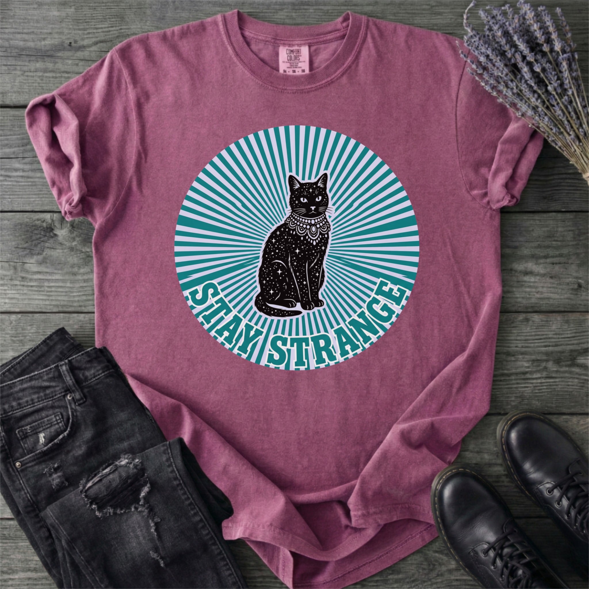 Stay Strange Celestial Cat T-Shirt