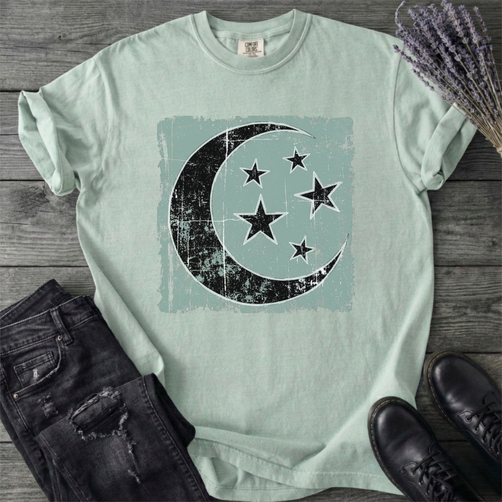 Crescent Moon Grunge T-Shirt