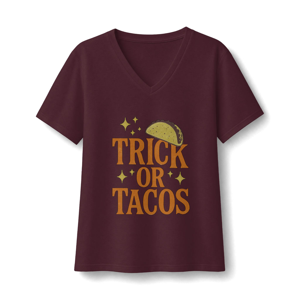 Trick Or Tacos V-Neck T-Shirt