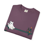 Ghost Cat Knocking Off T-Shirt
