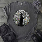 Stained Glass Botanical Witch T-Shirt