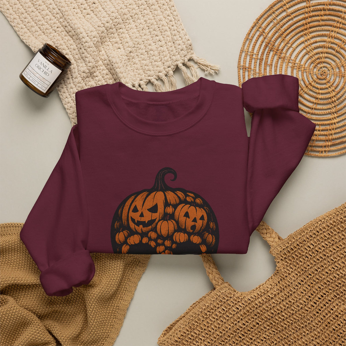 Pumpkin Skull Sweatshirt