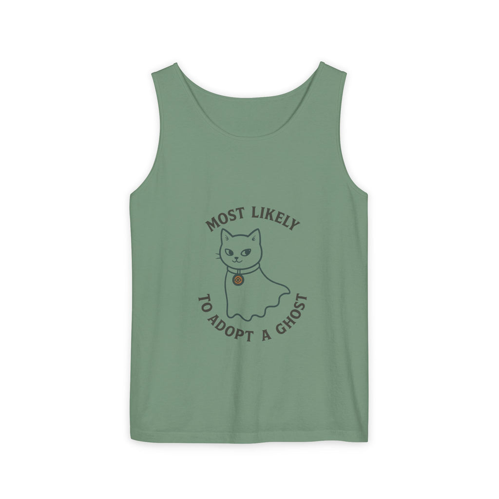 Most Likely To Adopt A Ghost Cat Tank Top