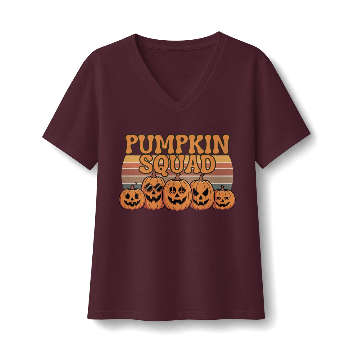 Pumpkin Squad V-Neck T-Shirt