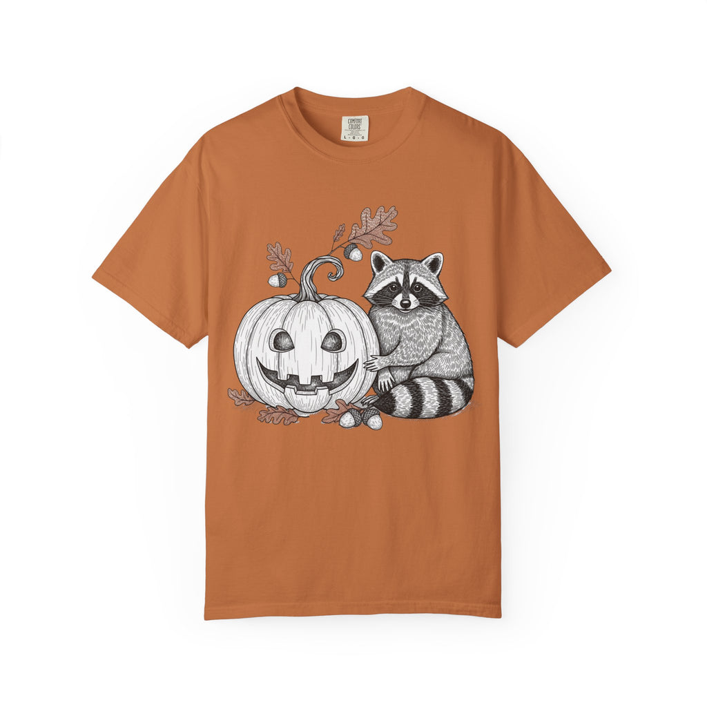 Raccoon And Pumpkin T-Shirt