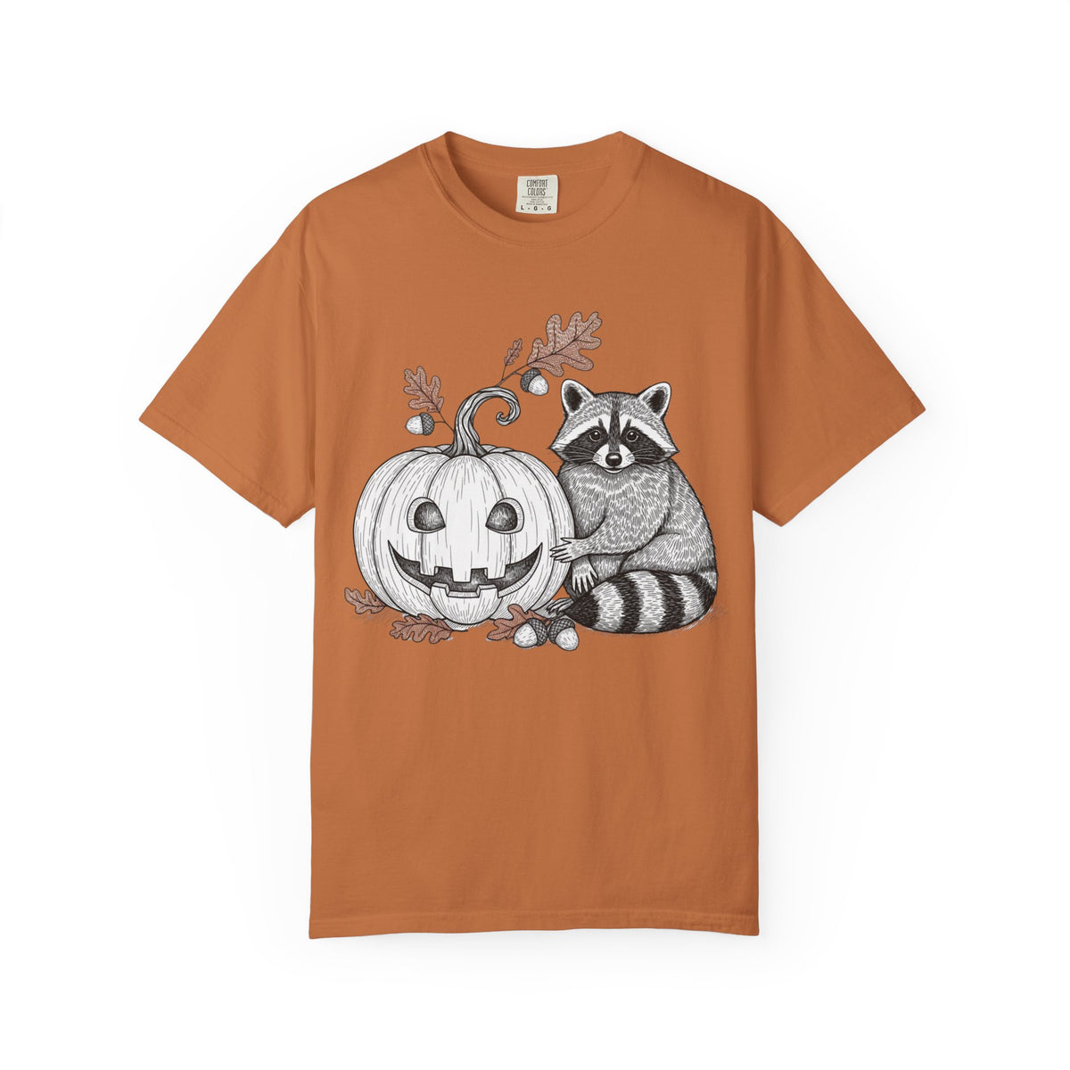 Raccoon And Pumpkin T-Shirt