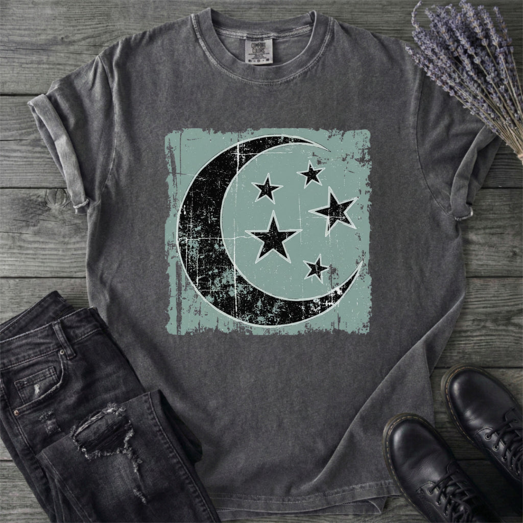 Crescent Moon Grunge T-Shirt