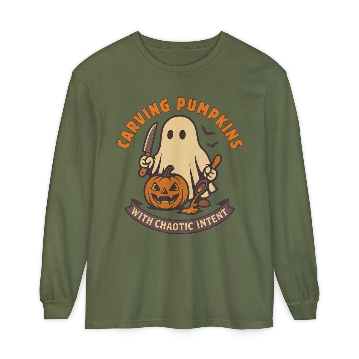 Carving Pumpkins Chaotic Long Sleeve T-Shirt