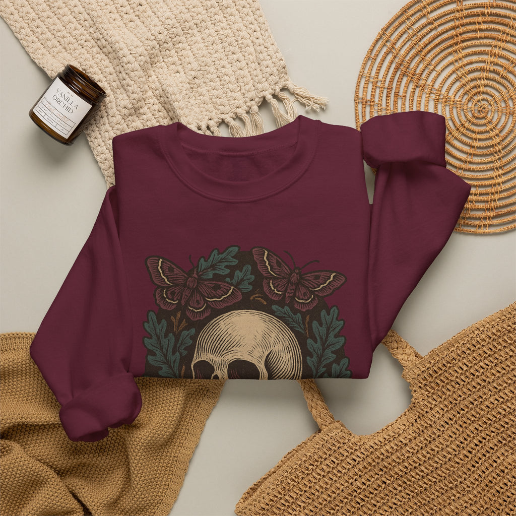 Skull And Moths Sweatshirt