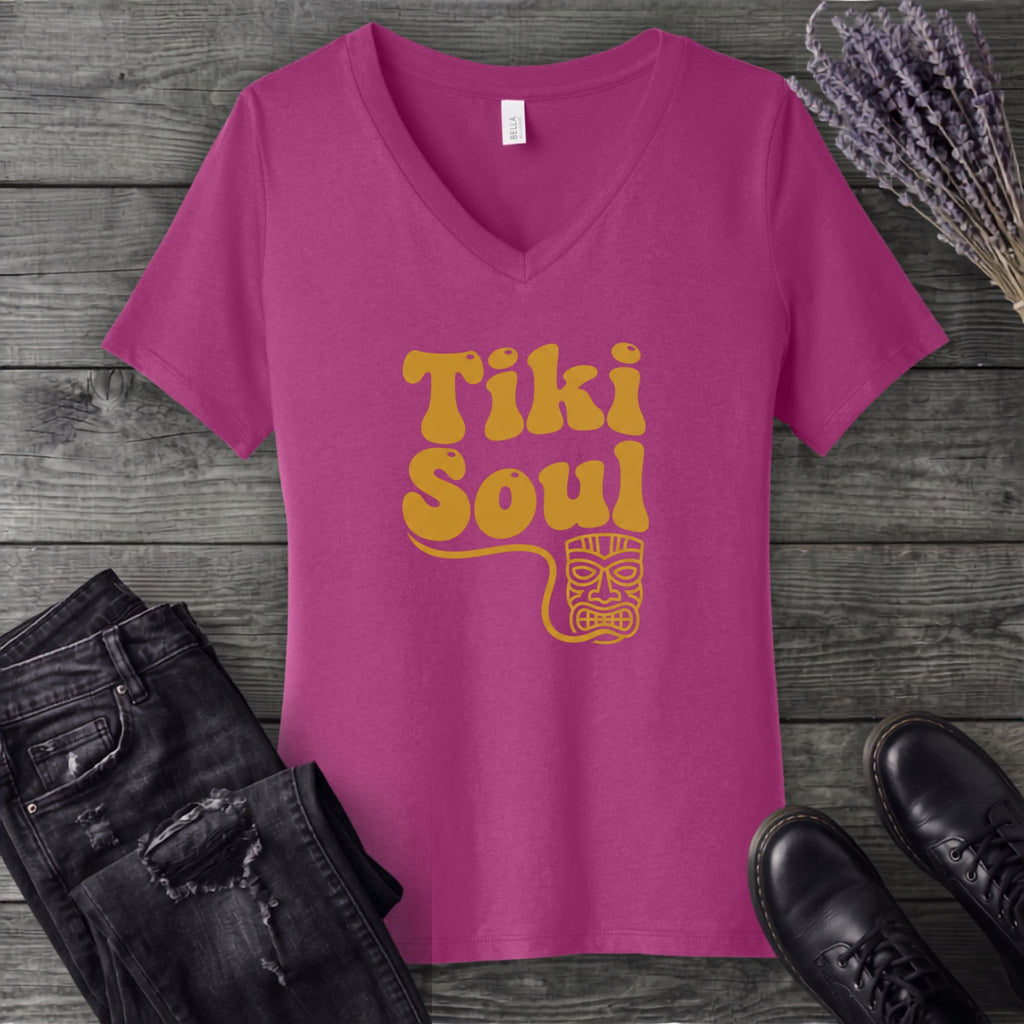 Tiki Soul V-Neck T-Shirt