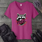 Feral Stencil V-Neck T-Shirt