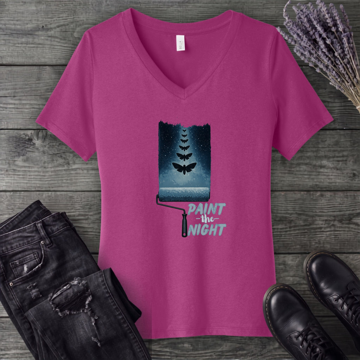 Paint The Night V-Neck T-Shirt