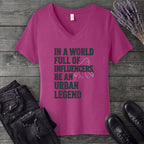 World Full Of Influencers Bigfoot V-Neck T-Shirt