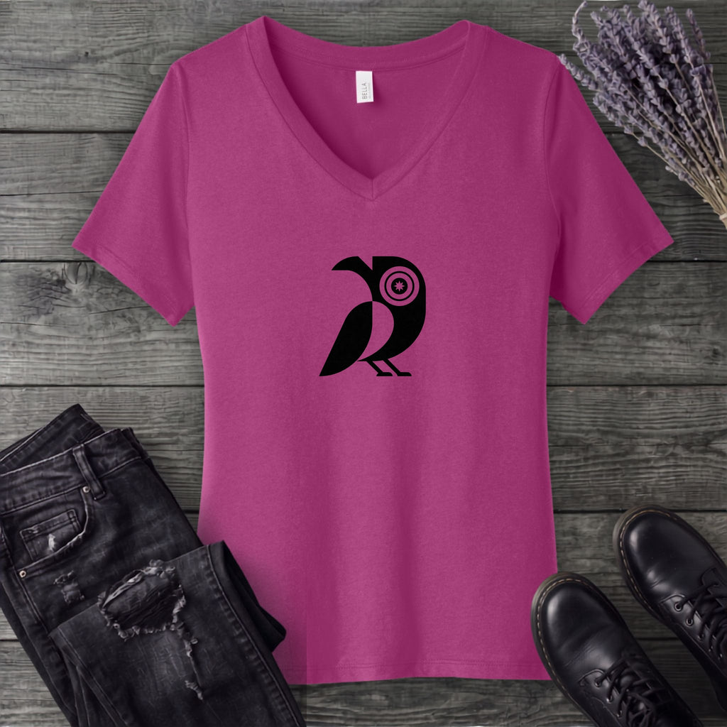 The All-Seeing Crow V-Neck T-Shirt