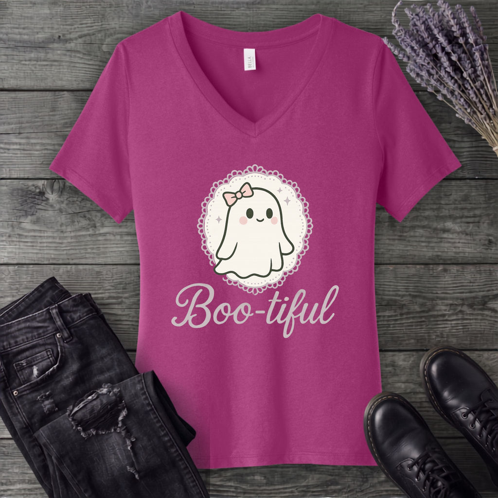 Boo Tiful V-Neck T-Shirt