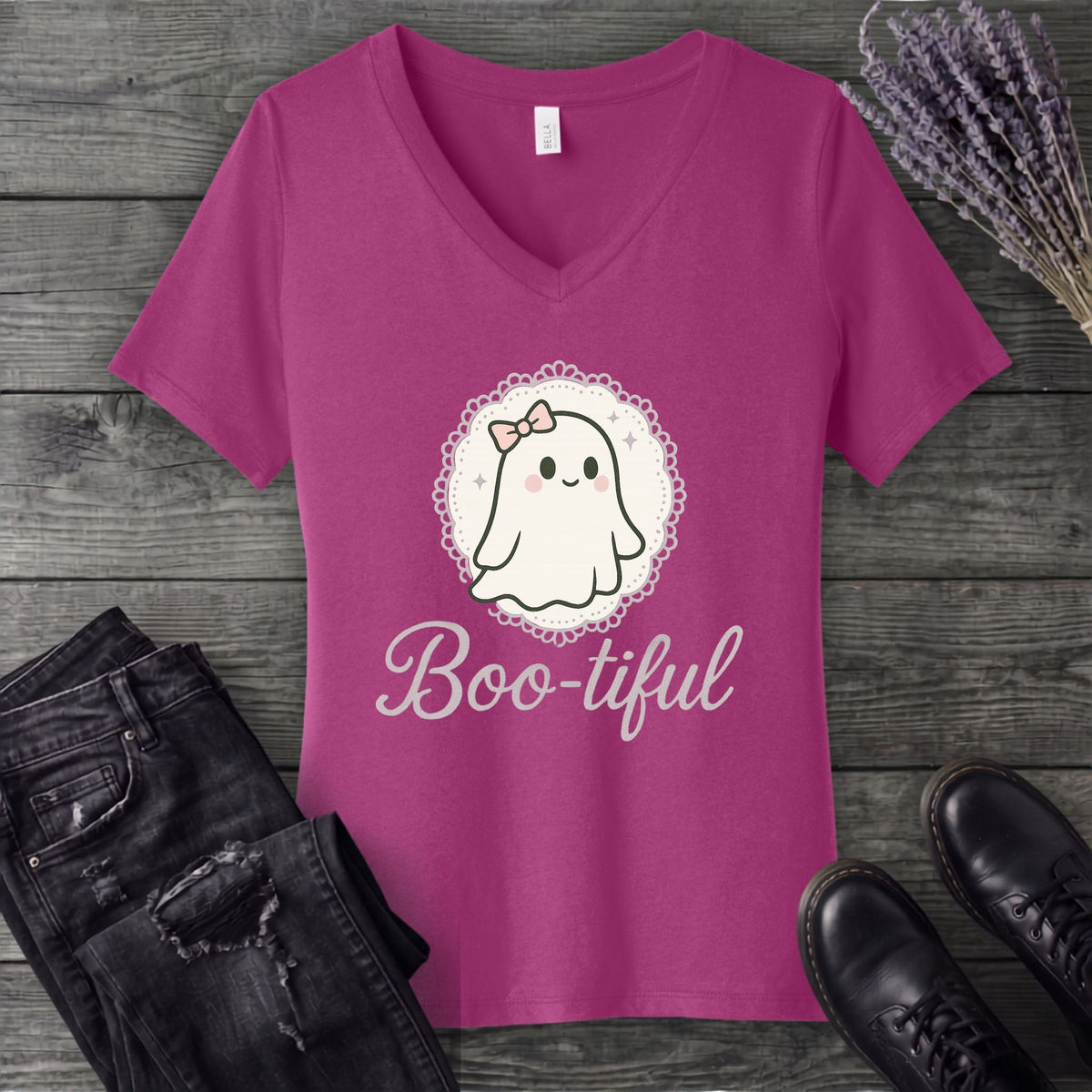 Boo Tiful V-Neck T-Shirt