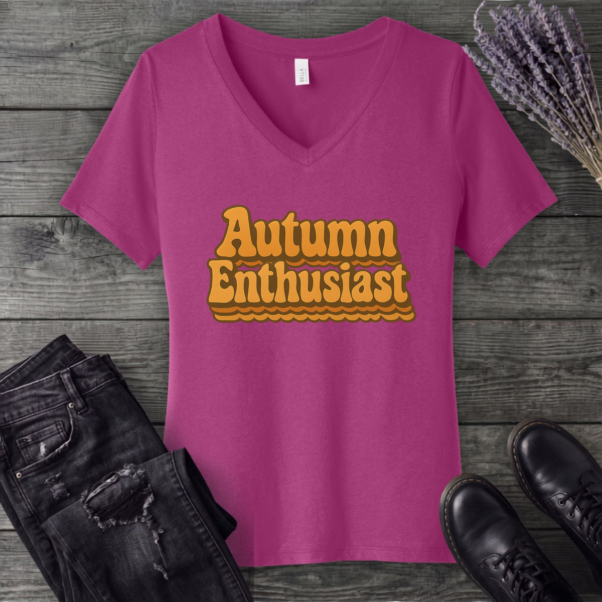 autumn enthusiast V-Neck T-Shirt