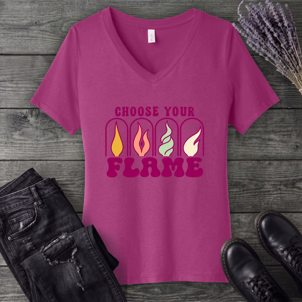 Choose Your Flame V-Neck T-Shirt