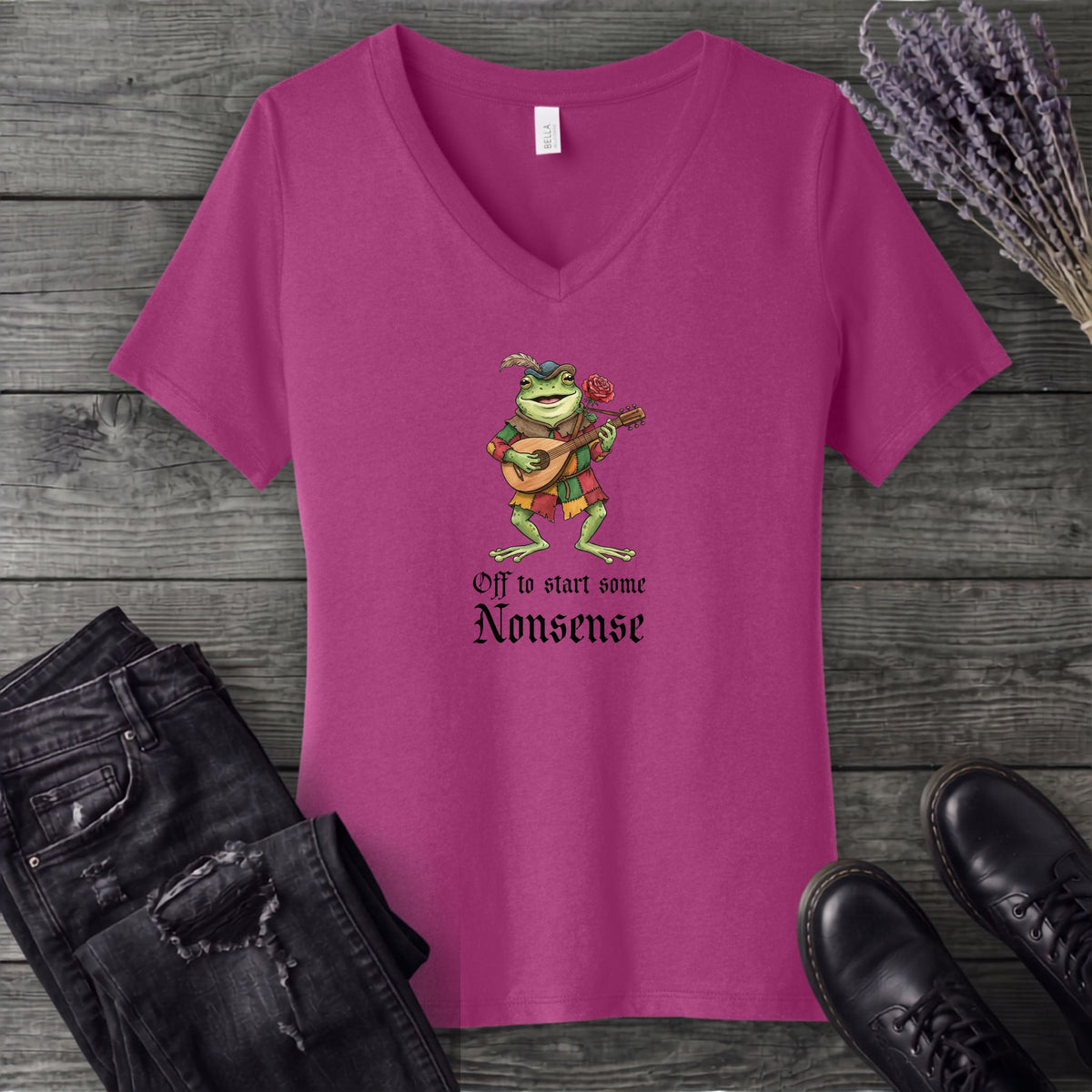 Off To Start Some Nonsense V-Neck T-Shirt