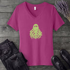 Monstera Ghost V-Neck T-Shirt