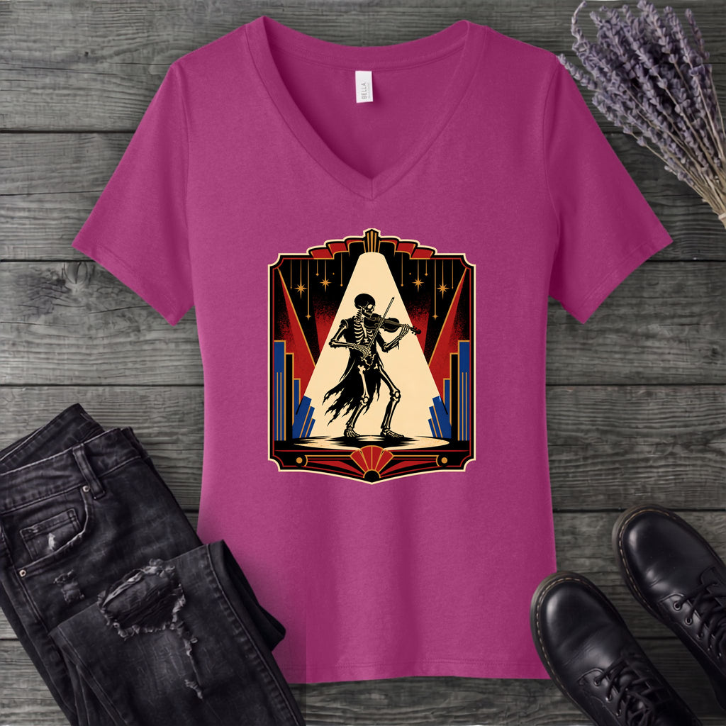 Virtuoso Skeleton V-Neck T-Shirt