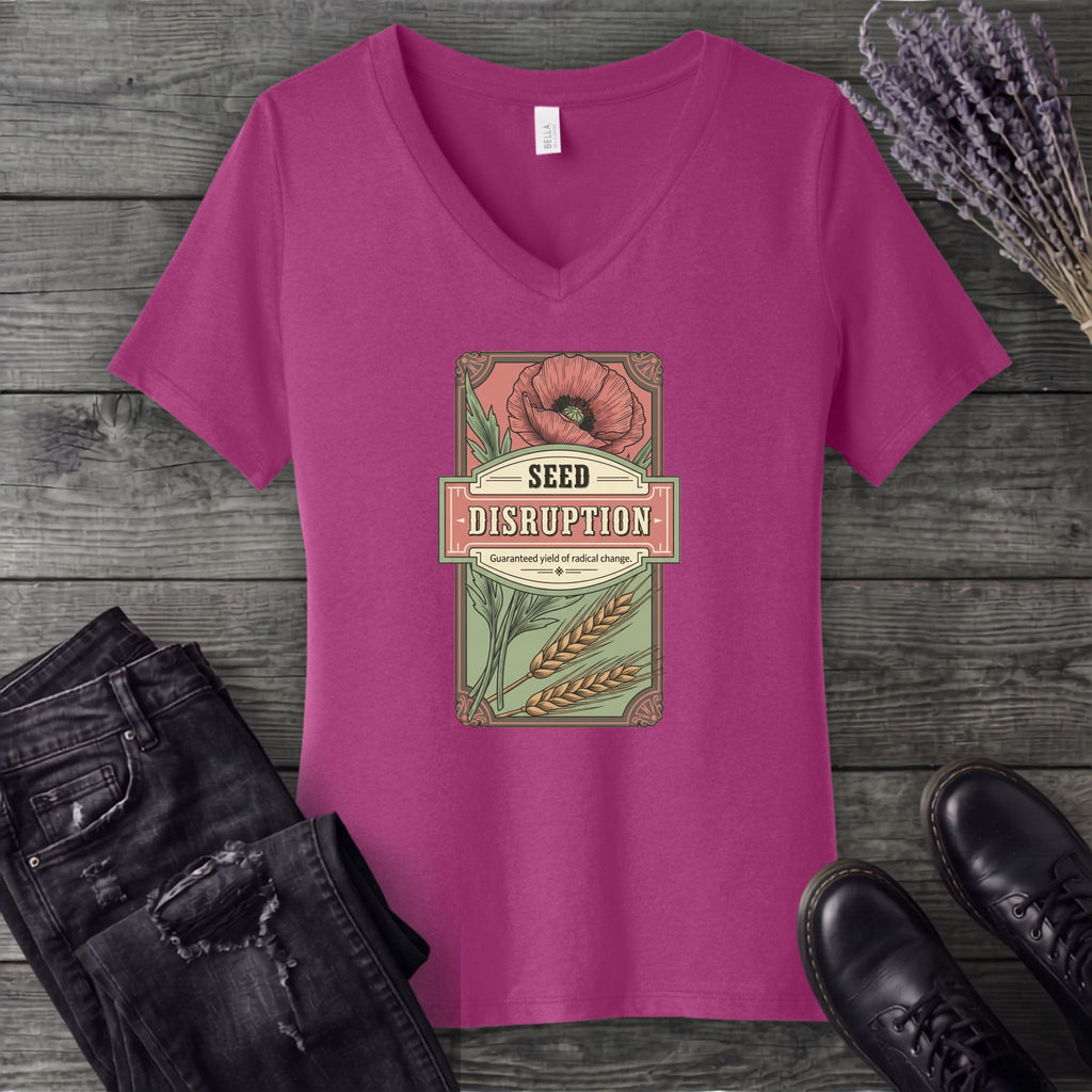 Seed Distruption V-Neck T-Shirt