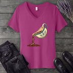 Skeleton Gravy Boat V-Neck T-Shirt