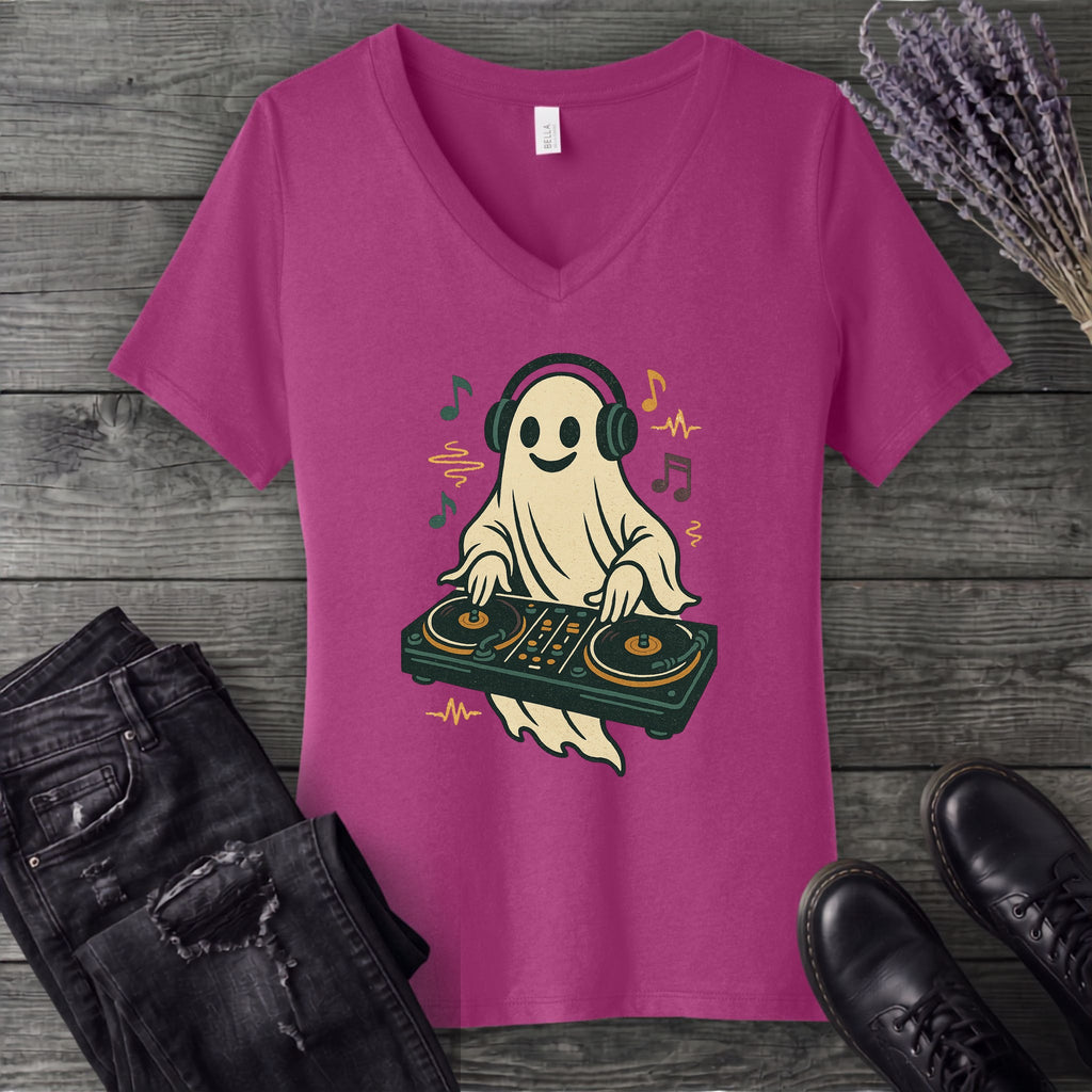 dj ghost V-Neck T-Shirt