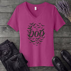 Bats Form Boo V-Neck T-Shirt