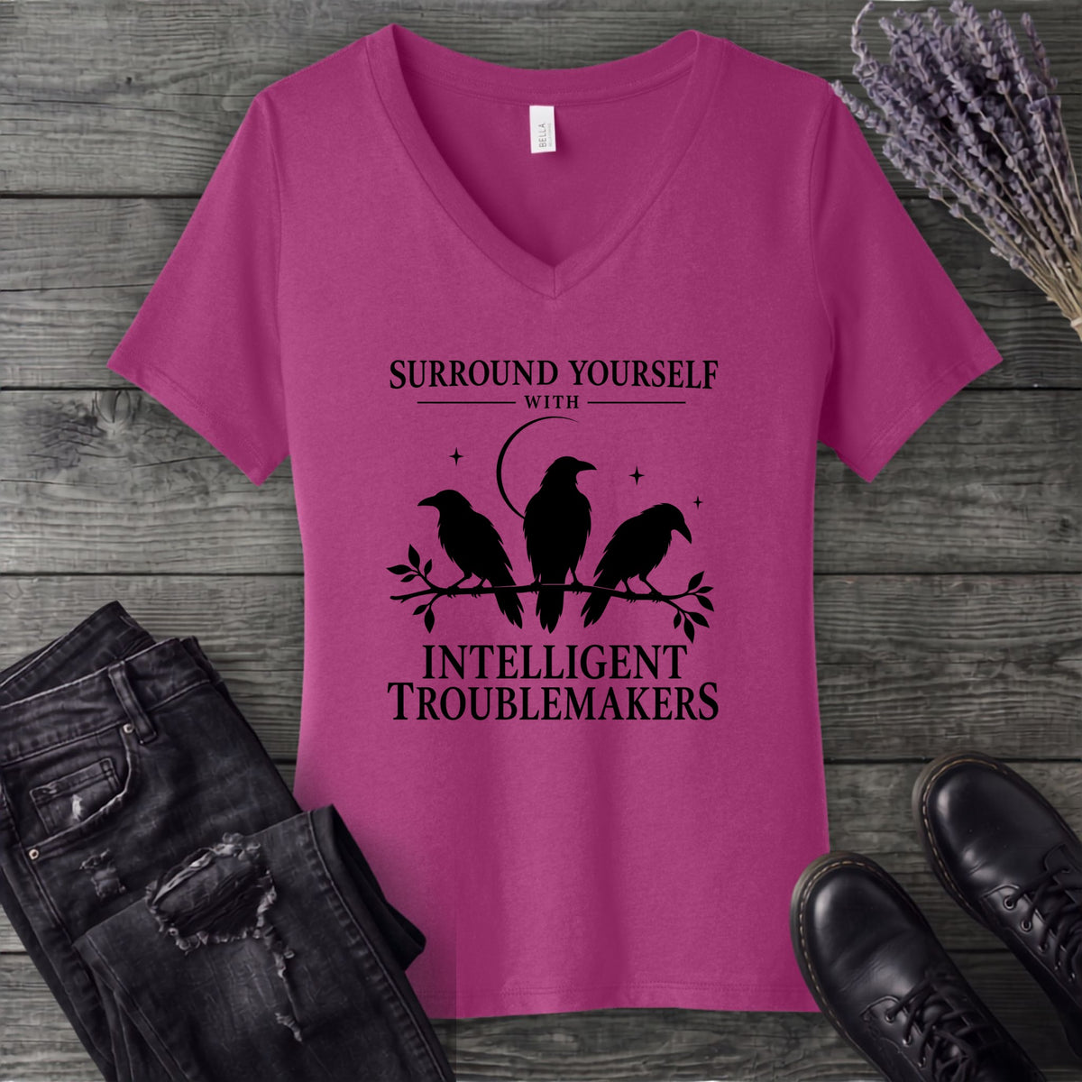 Surround Yourself With Intelligent Troublemakers V-Neck T-Shirt