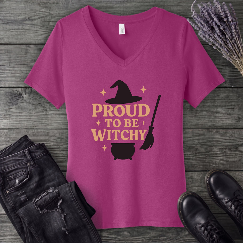 Proud To Be Witchy V-Neck T-Shirt